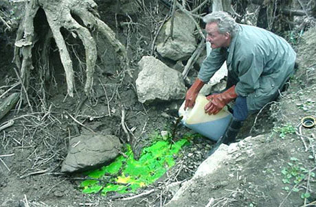 tra&ccedil;age au Fond des Vaulx